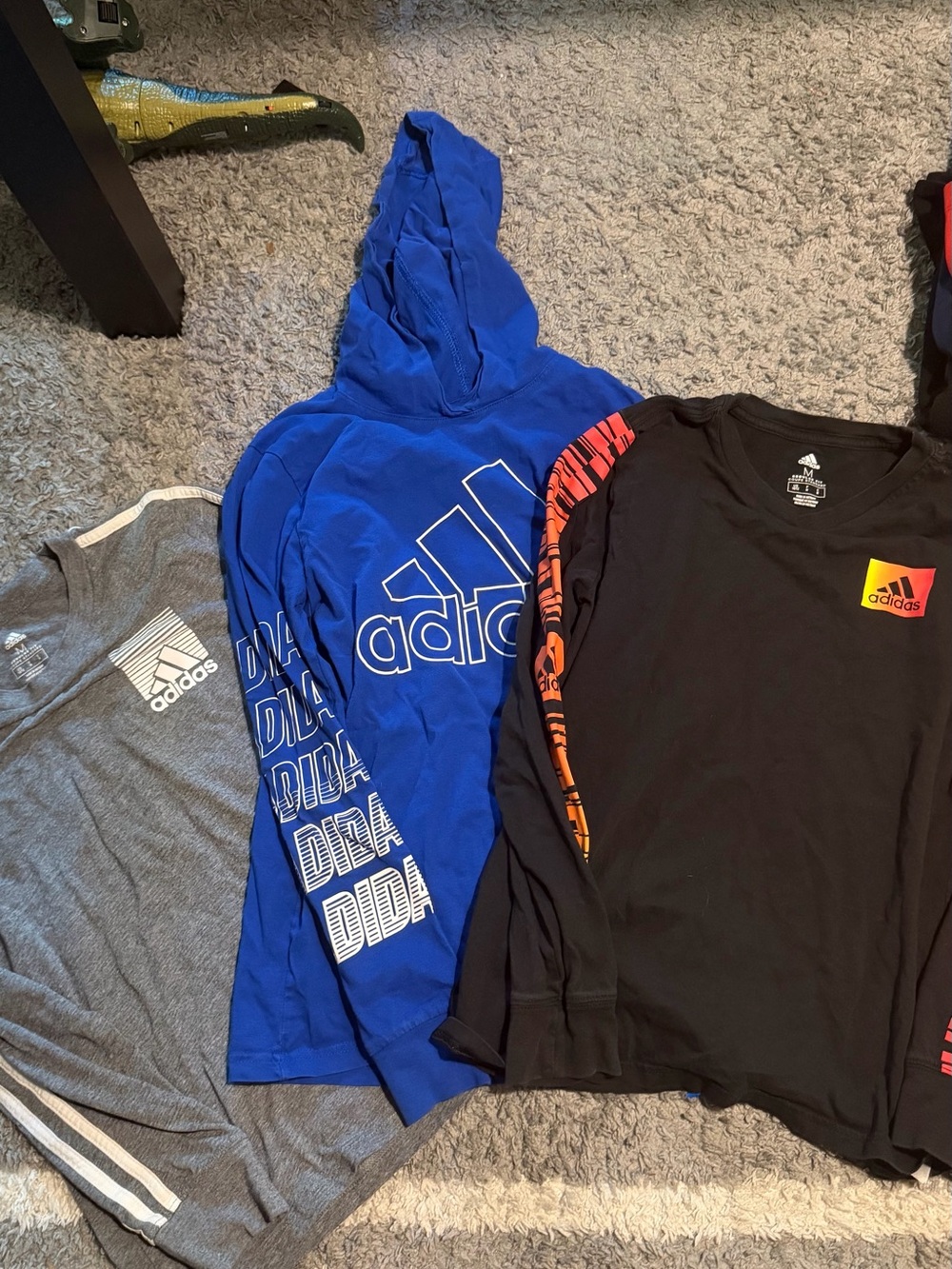 Adidas Kids' - Athletic Logo Long Sleeve T-Shirts Bundle (3)